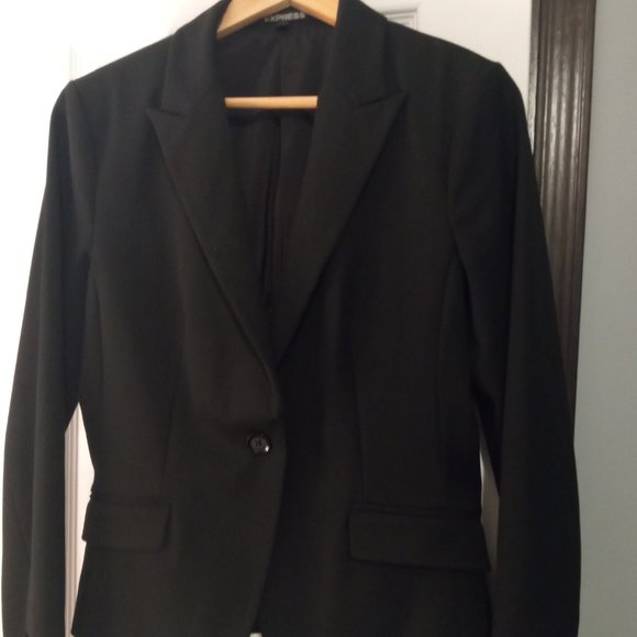 Express Heavy Single Breasted Shaped Blazer - Picture 1 of 4